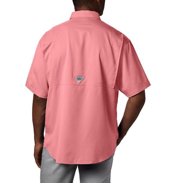 Columbia PFG Tamiami II Fishing Shirts Pink For Men's NZ28761 New Zealand